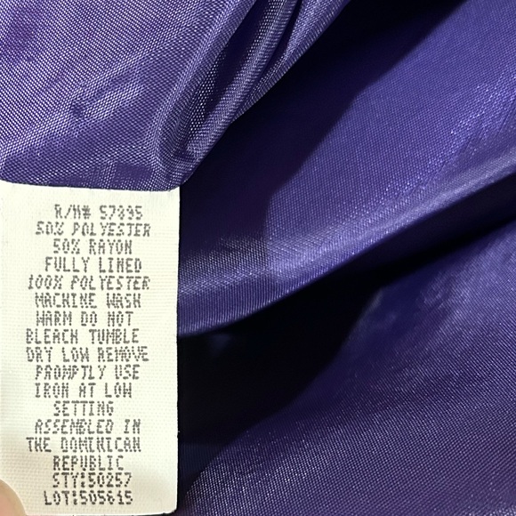 Requirements Petite Vintage Button Front Blazer - Picture 8 of 8